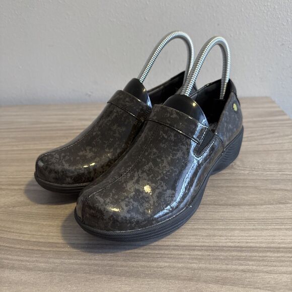 Work Wonders by Dansko Black Dark Grey Clogs Shoes Women Eu Sz 36 US Sz 5.5-6 - Picture 5 of 11